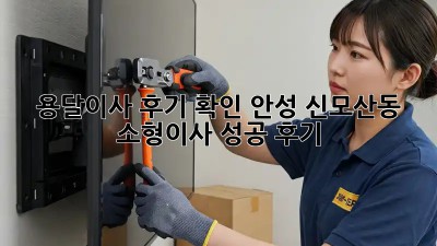 용달이사 후기 확인: 안성 신모산동 소형이사 성공 후기